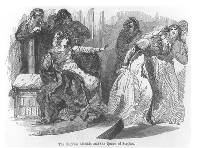 The Empress Matilda and the Queen of Stephen by English School